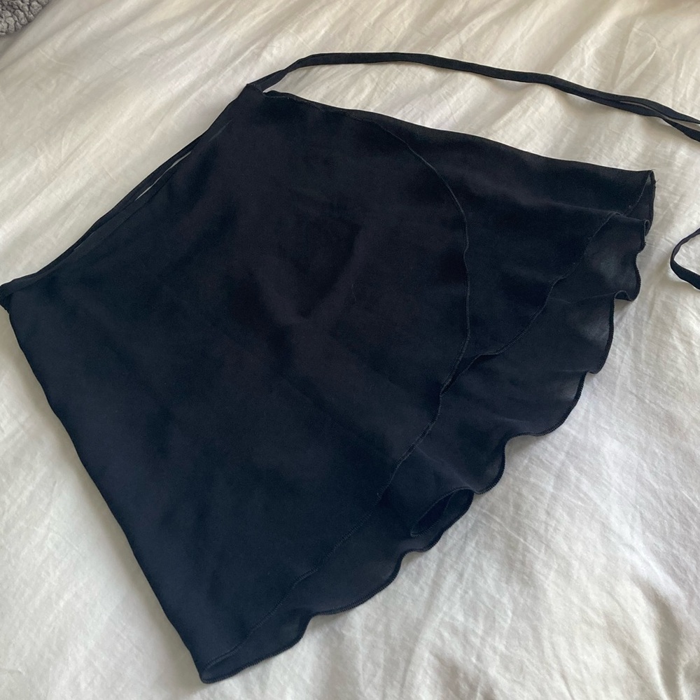 Black Mirella Ballet Wrap Skirt